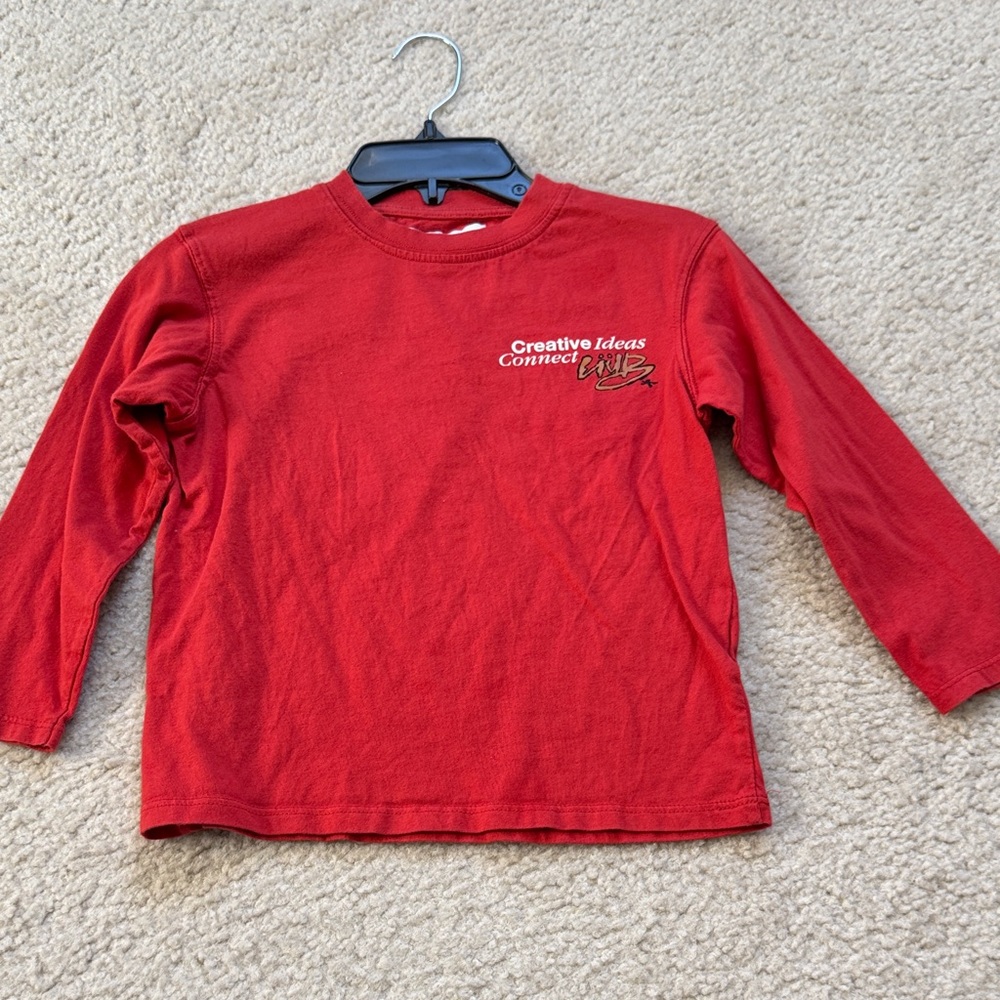 Zara Kids Red Long Sleeve Tee- Size 6-7